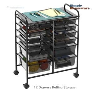 12 Drawers Rolling Storage