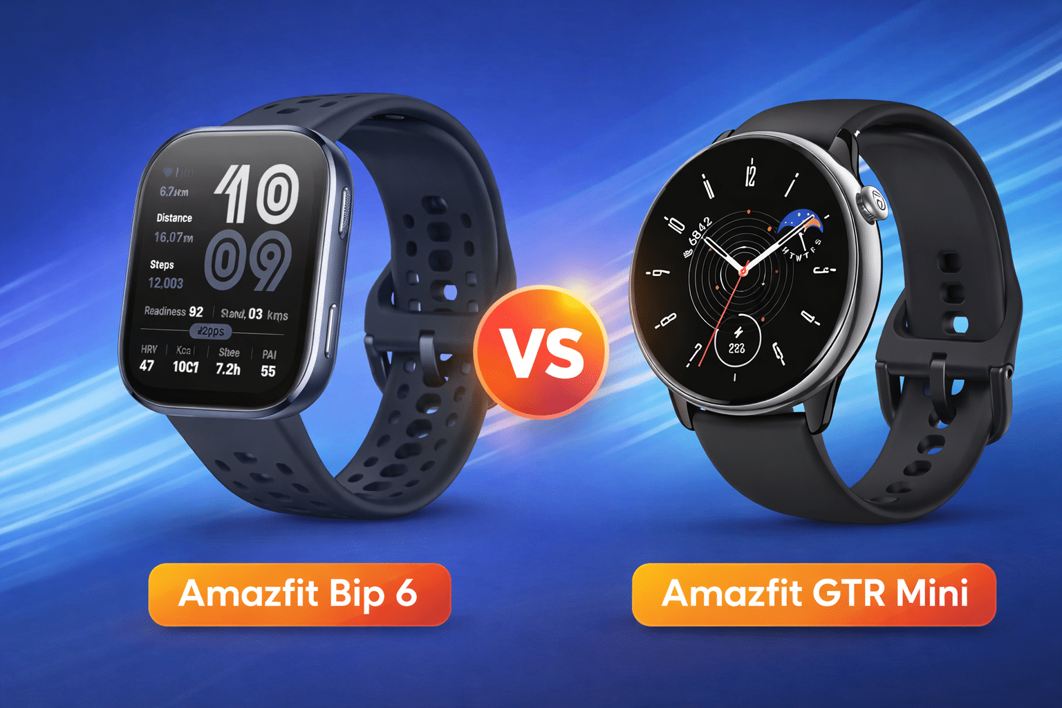 Amazfit Bip 6 vs Amazfit GTR Mini