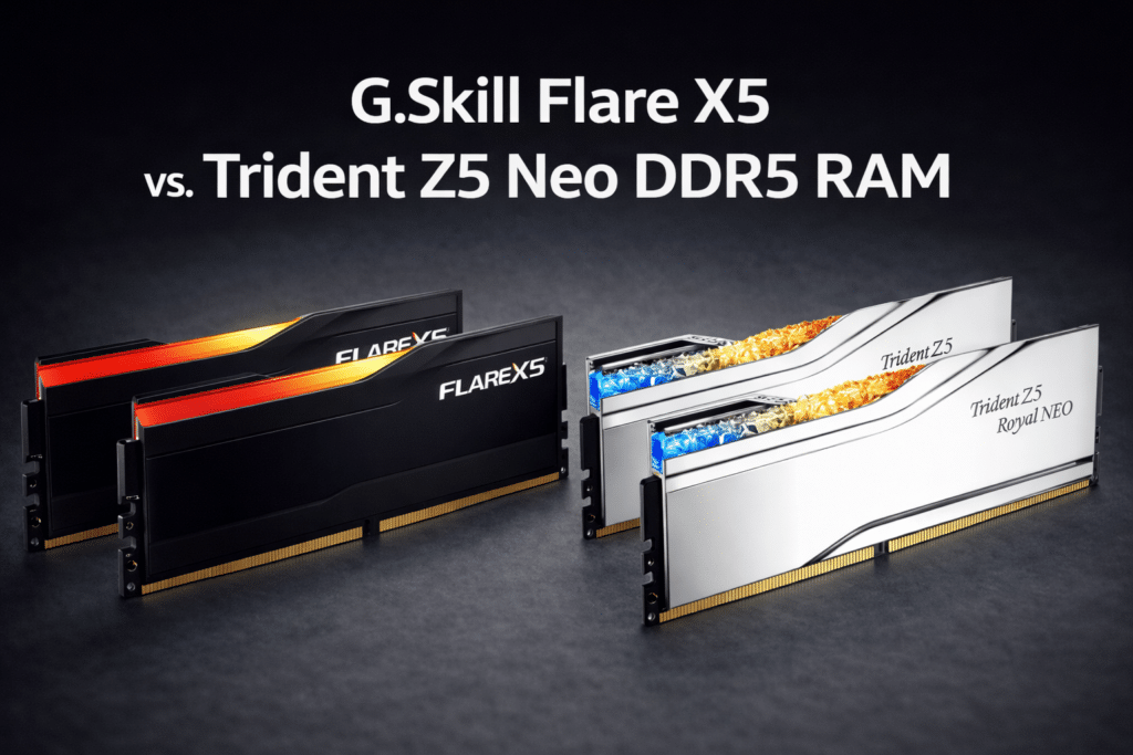 G.Skill Flare X5 Vs Trident Z5 Neo DDR5 RAM
