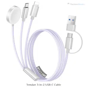 Temdan 3-in-2 USB-C Cable