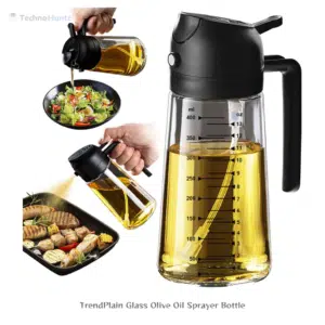 TrendPlain Glass Olive Oil Sprayer Bottle