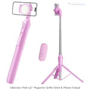 UBeesize Pink 62'' Magnetic Selfie Stick & Phone Tripod