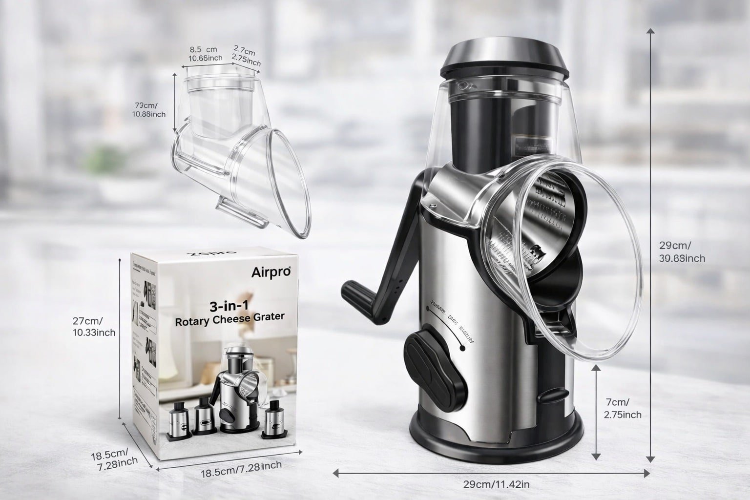 Best Stainless Steel Rotary Cheese Grater