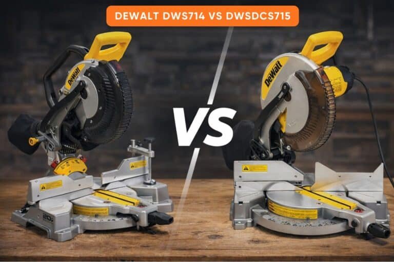 DeWalt DWS714 Vs DWSDCS715 Fixed Miter Saw
