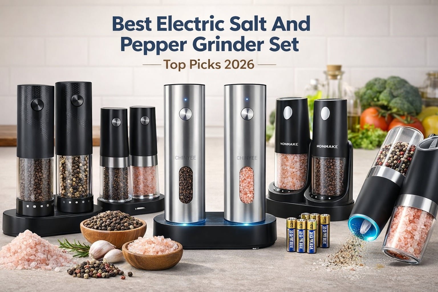 Best Electric Salt And Pepper Grinder Set