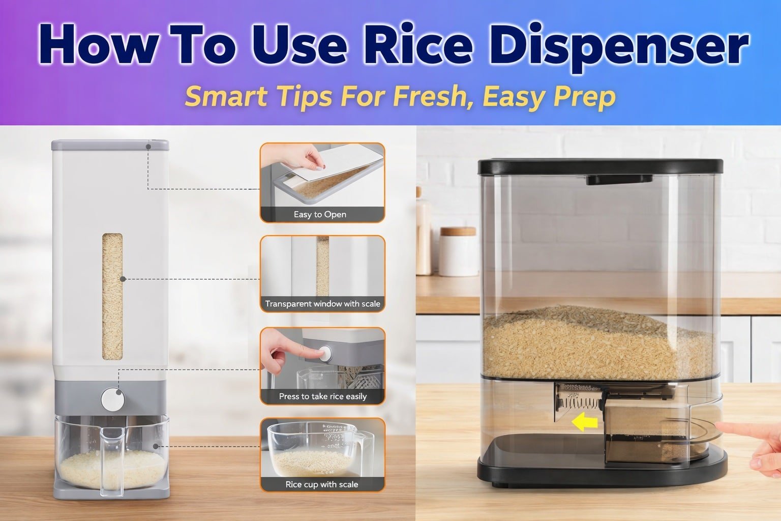 How To Use Rice Dispenser