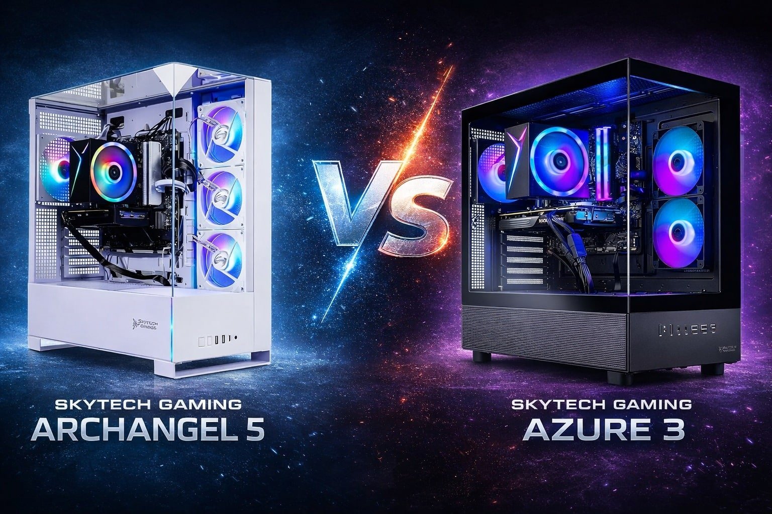 Skytech Gaming PC Archangel 5 Vs Azure 3