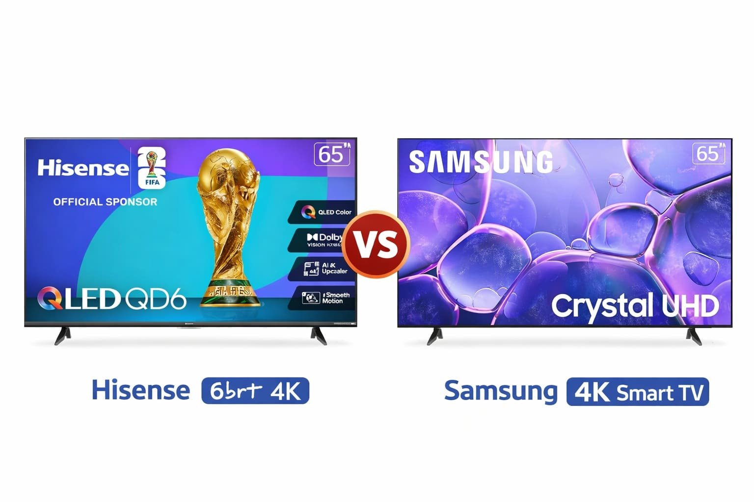 Hisense 65 Vs Samsung 65 4K Smart TV