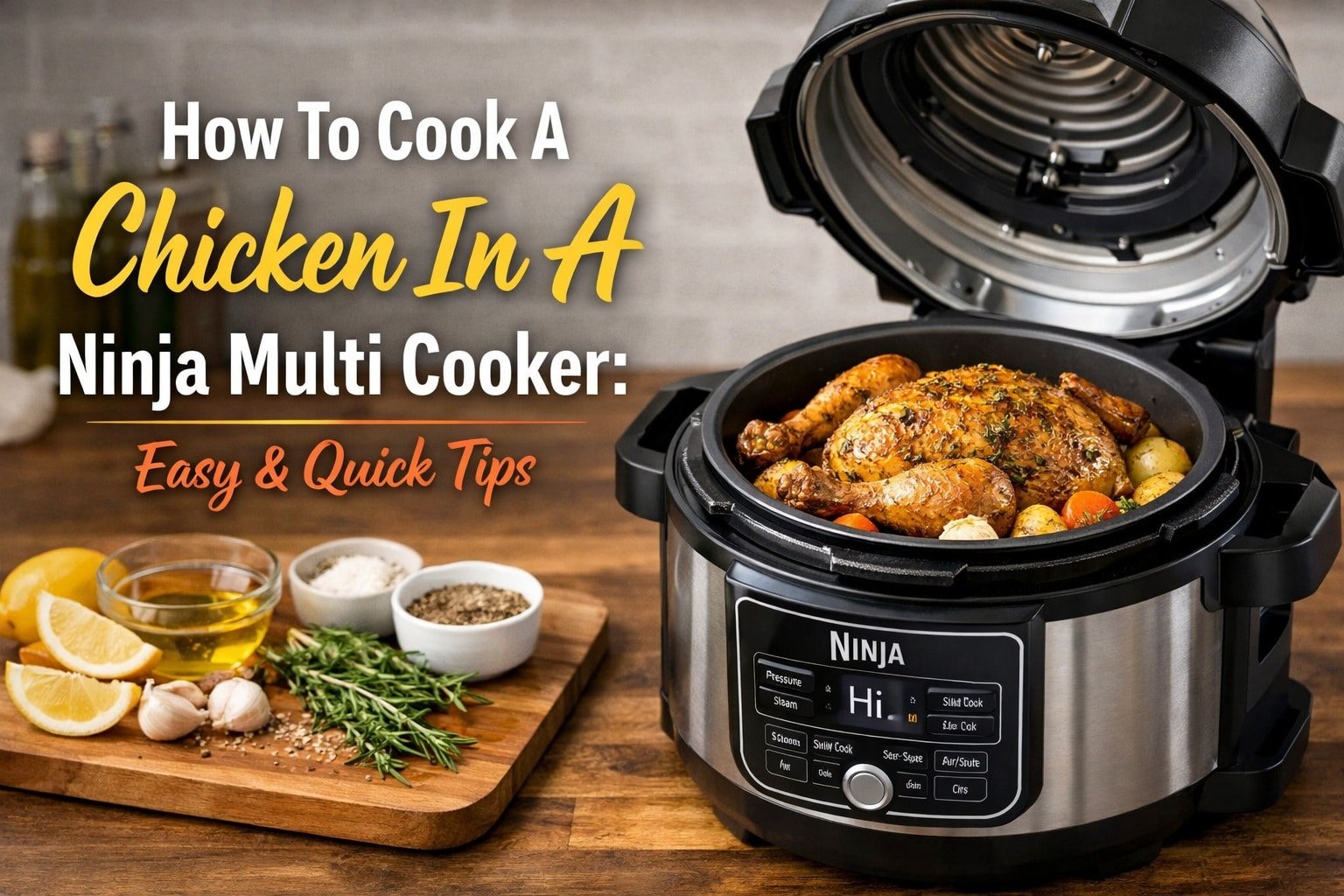 How To Cook A Chicken In A Ninja Multi Cooker