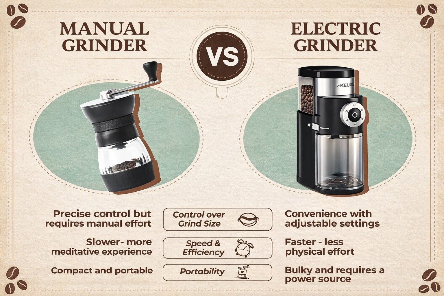 Manual Vs Electric Coffee Grinder