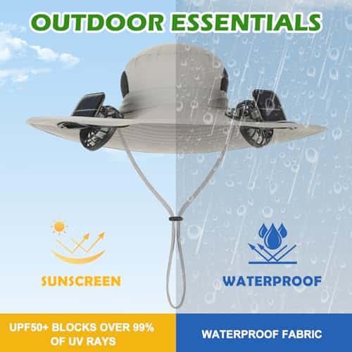 Suhine Solar Powered Fishing Sun Hats Review