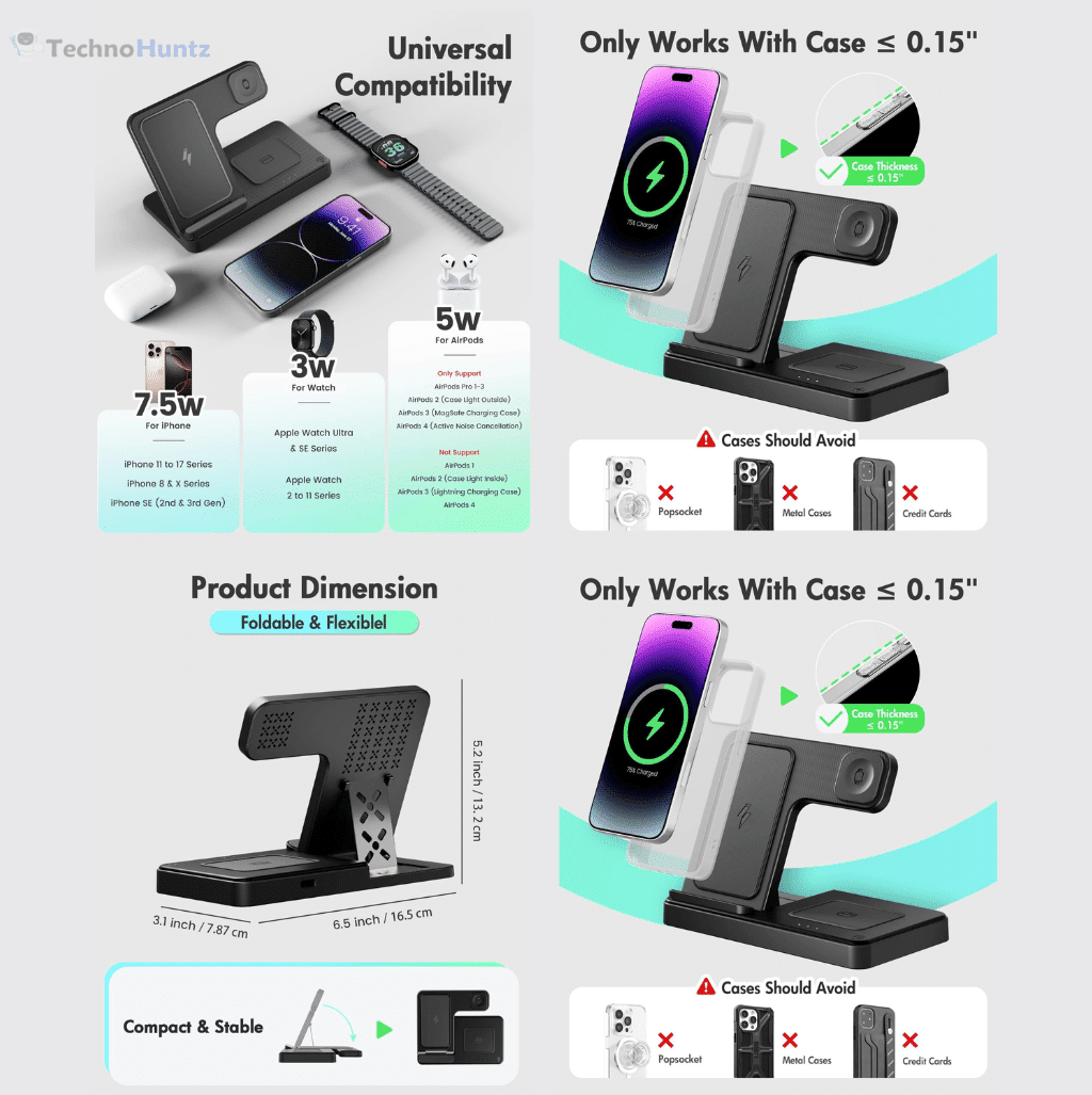 3-in-1 Wireless iPhone Charging Station