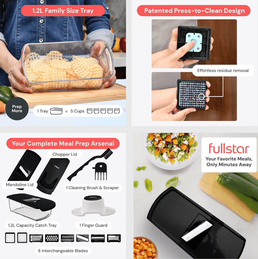 Fullstar 8-in-1 Vegetable Chopper and Spiralizer